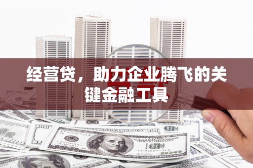 霍城经营贷，助力企业腾飞的关键金融工具