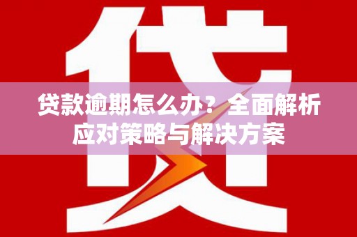 霍城贷款逾期怎么办？全面解析应对策略与解决方案