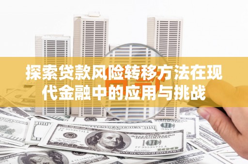 霍城探索贷款风险转移方法在现代金融中的应用与挑战