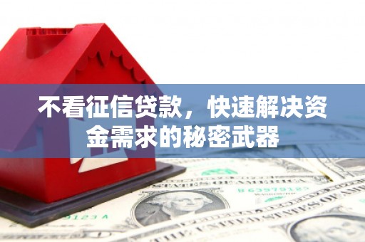 霍城不看征信贷款，快速解决资金需求的秘密武器