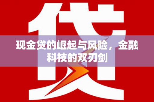 霍城现金贷的崛起与风险，金融科技的双刃剑