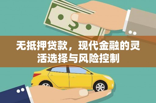 霍城无抵押贷款，现代金融的灵活选择与风险控制
