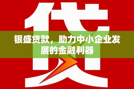 霍城银盛贷款，助力中小企业发展的金融利器