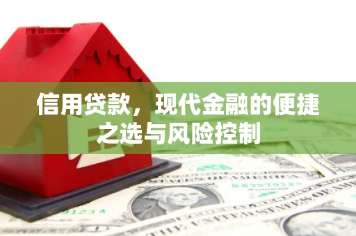 霍城信用贷款，现代金融的便捷之选与风险控制