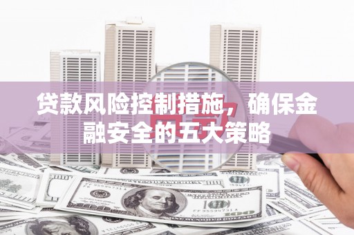 霍城贷款风险控制措施，确保金融安全的五大策略