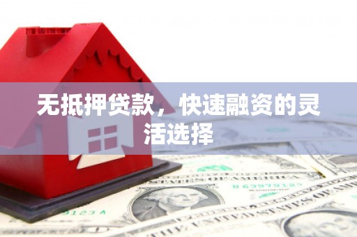 霍城无抵押贷款，快速融资的灵活选择