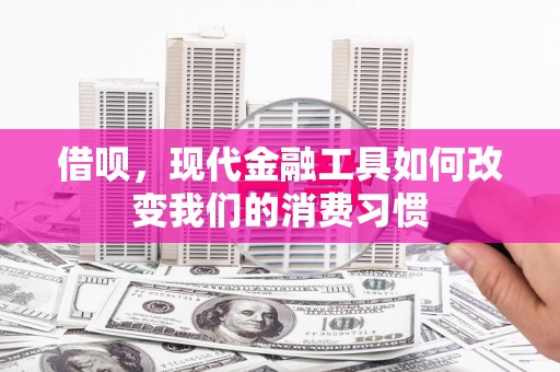 霍城借呗，现代金融工具如何改变我们的消费习惯