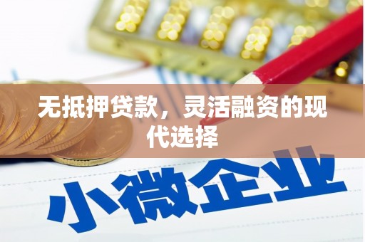 霍城无抵押贷款，灵活融资的现代选择