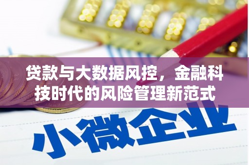 霍城贷款与大数据风控，金融科技时代的风险管理新范式