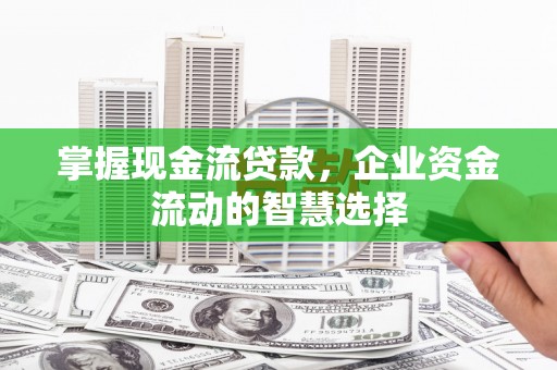 霍城掌握现金流贷款，企业资金流动的智慧选择