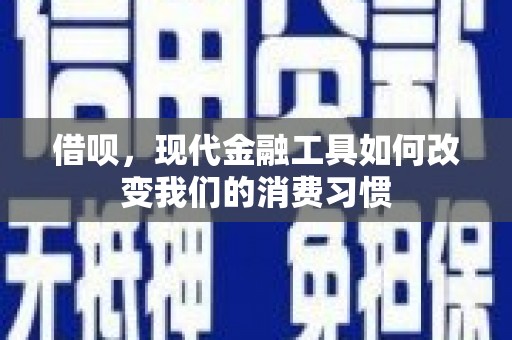 霍城借呗，现代金融工具如何改变我们的消费习惯