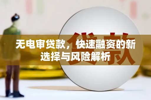 霍城无电审贷款，快速融资的新选择与风险解析