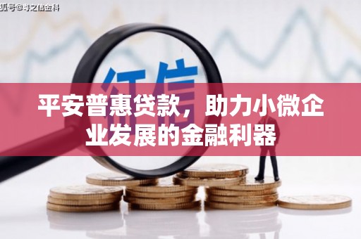 霍城平安普惠贷款，助力小微企业发展的金融利器