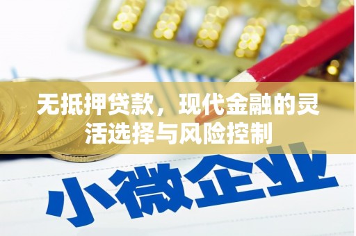 霍城无抵押贷款，现代金融的灵活选择与风险控制