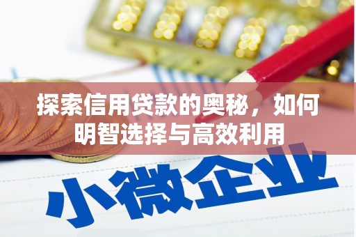 霍城探索信用贷款的奥秘，如何明智选择与高效利用